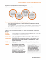 - Board and Committee Self-Assessment Process