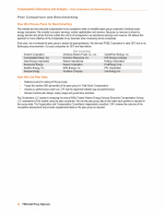 - Peer Comparison and Benchmarking