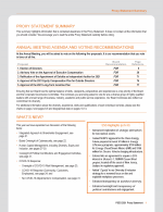 Proxy Statement Summary