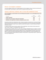 Proxy Statement Summary