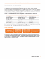 - Peer Comparison and Benchmarking