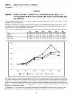 5. Market for Registrant's Common Equity, Related Stockholder Matters and Issuer Purchases of Equity Securities