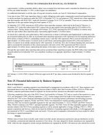 25. Financial Information by Business Segment