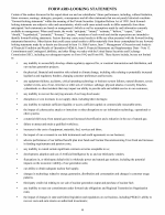 Forward-Looking Statements