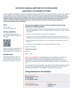 Notice of Annual Meeting of Stockholders