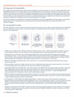 - Our Approach to Sustainability