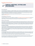 Annual Meeting, Voting and Procedures