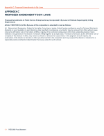Appendix C: Proposed Amendments to By-Laws