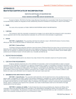 Appendix D: Restated Certificate of Incorporation