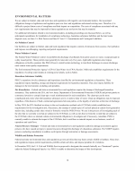 - Environmental Matters