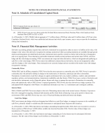 14. Schedule of Consolidated Capital Stock