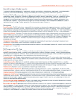 - Board Oversight of Cybersecurity