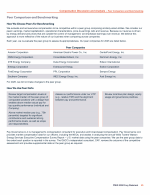 - Peer Comparison and Benchmarking