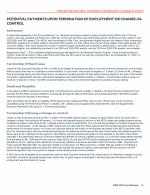 Potential Payments Upon Termination of Employment or Change-In-Control