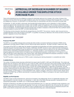 Proposal 4: Approval of Increase in Number of Shares Available Under the Employee Stock Purchase Plan