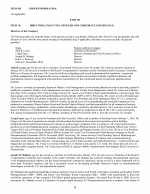 10. Directors, Executive Officers and Corporate Governance