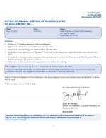 Notice of Annual Meeting of Shareholders of Xcel Energy Inc.