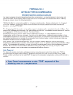 Proposal No. 2 - Advisory Vote on Compensation