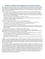 - Potential Payments Upon Termination or Change in Control