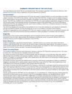 - Summary Description of the 2015 Plan