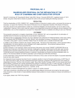 Proposal No. 5 - Shareholder Proposal